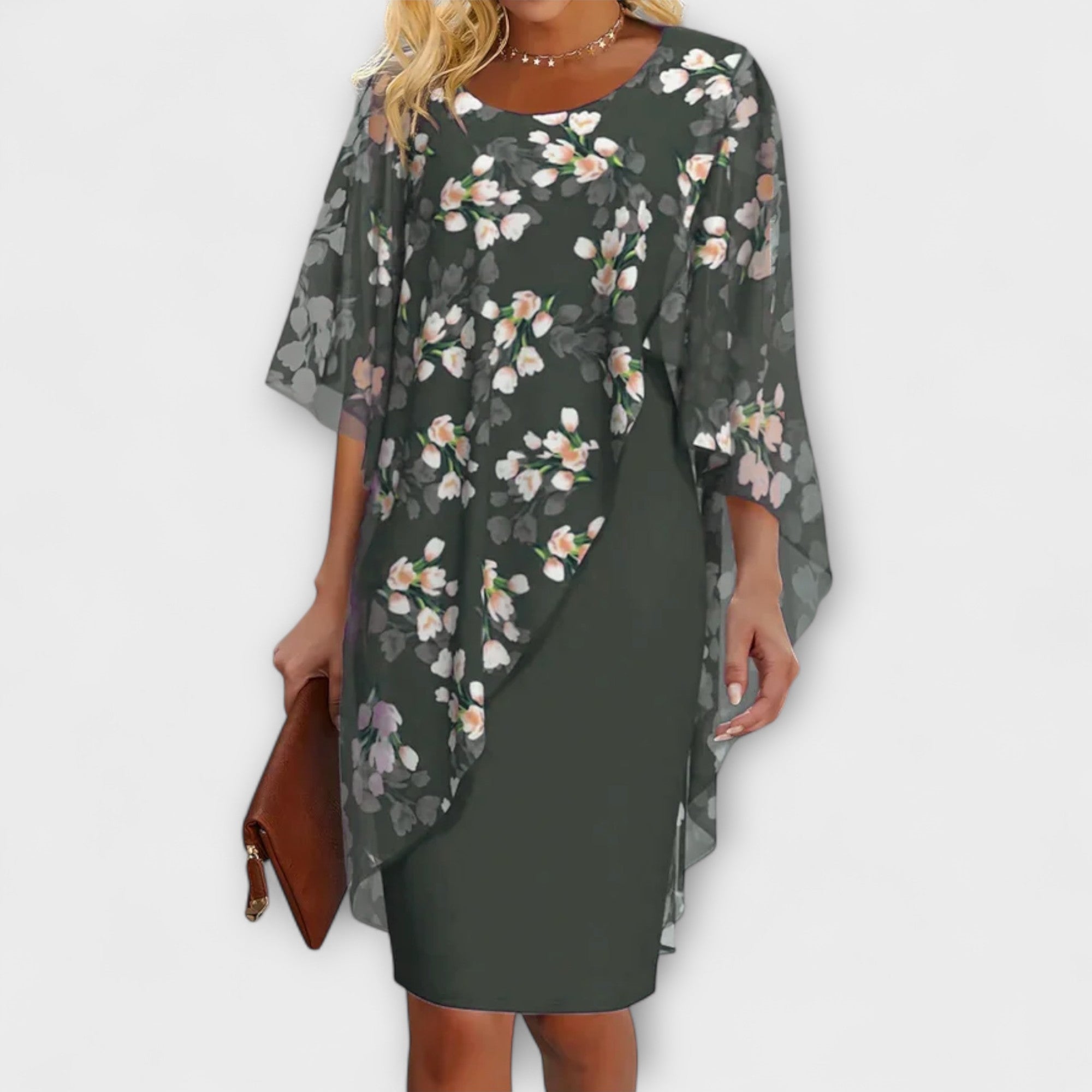 Lyanna - Floral Chiffon Dress for Women