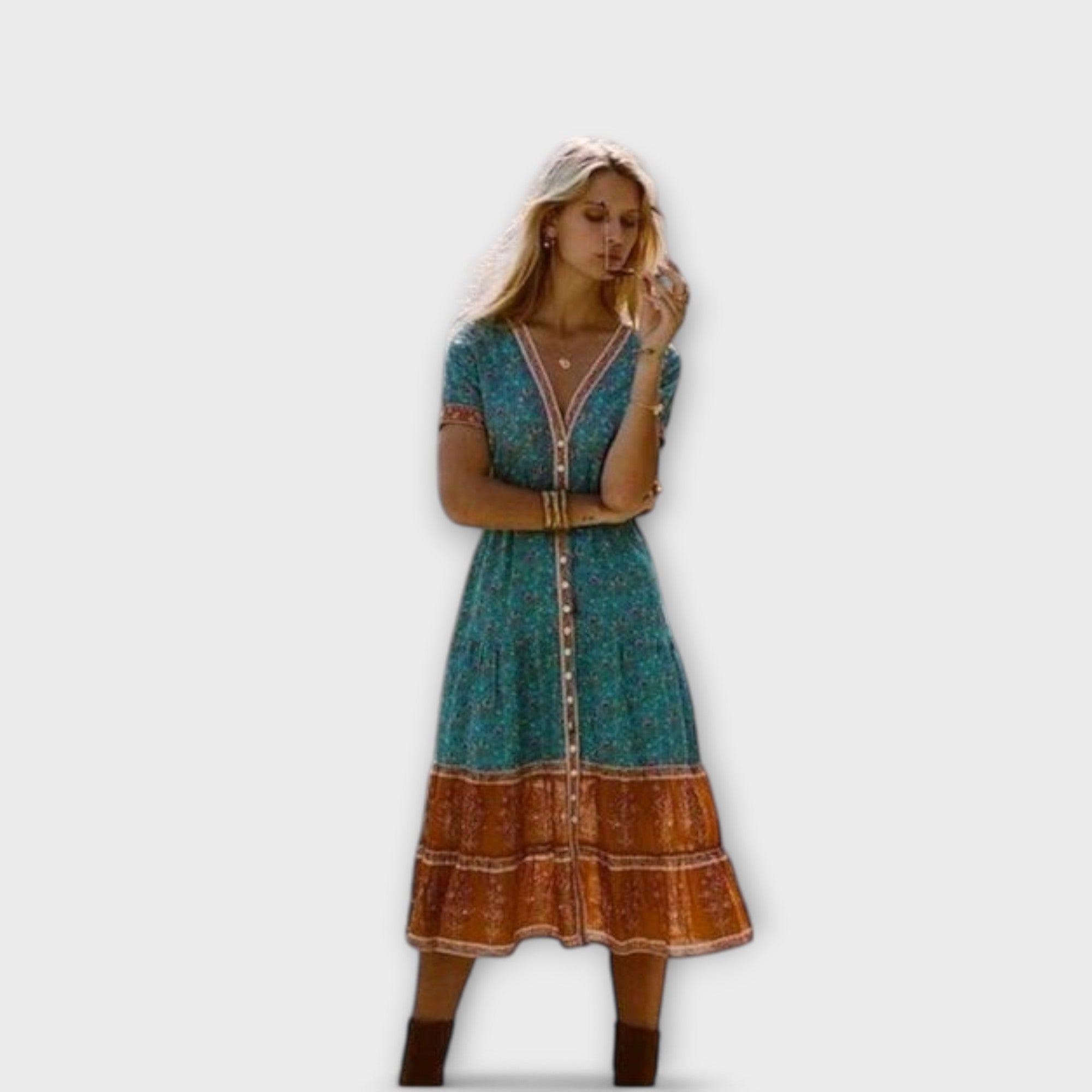 Ranya - Boho Midi Dress