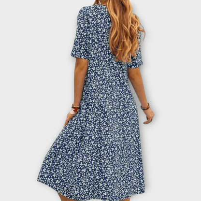 Paula - Elegant floral dress made of premium material