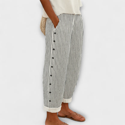 Rea - Relaxed Striped Leisure Pants