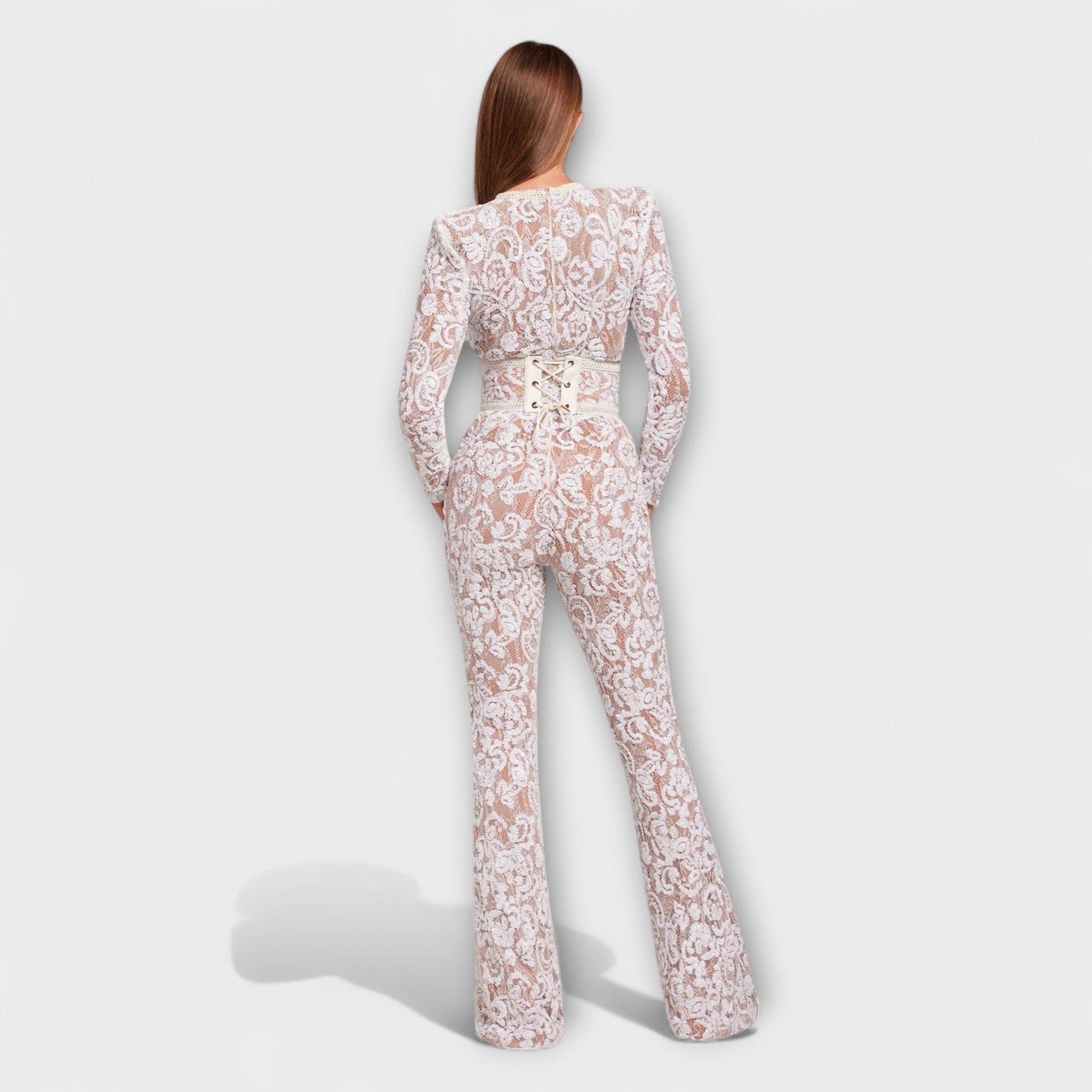 Theresia - Lace Jumpsuit with Corset